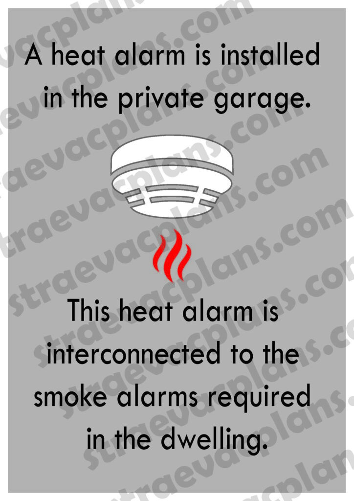 Heat alarm sign for STRA properties